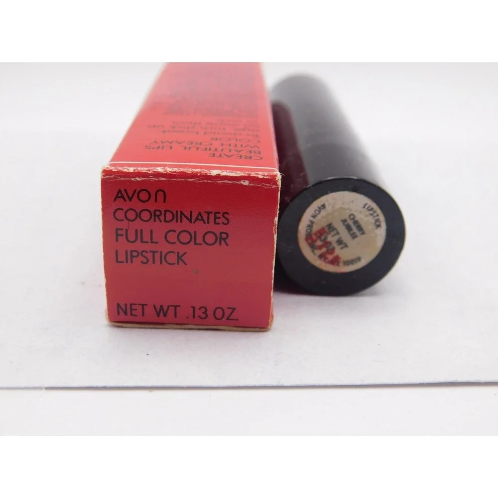 Vintage Avon Coordinates Full Color Lipstick Cherry Jubilee